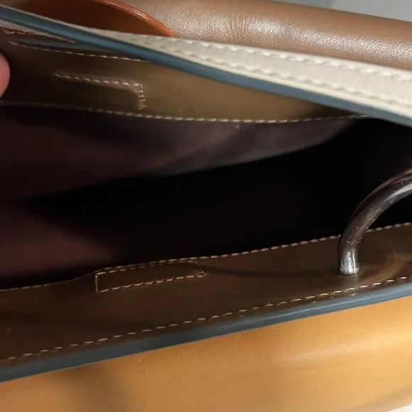 Danse Lente Phoebe Bag Purse Tan & Beige Leather - EUC! - Picture 9 of 13